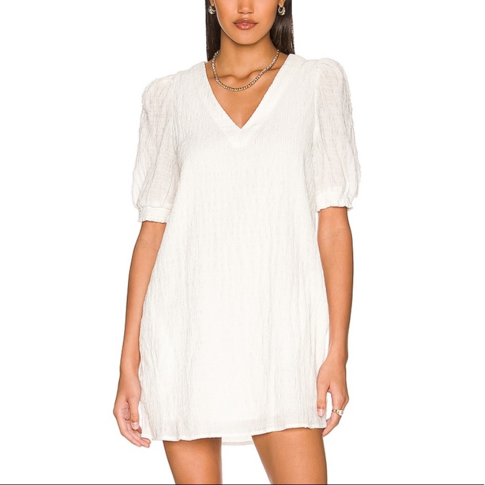 White mini dress